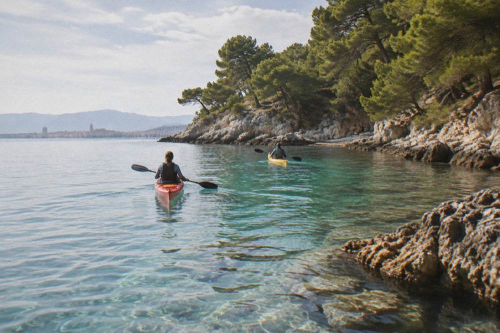 Illuminated Evening Kayak Tour, Split
