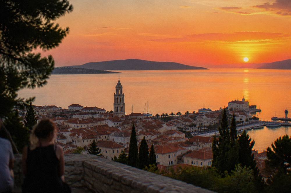 Sunset Evening Route in Split, Croatia